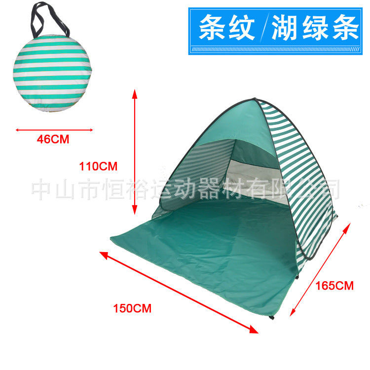 Cross-Border Amazon Tent Ready Supply Beach Tent Outdoor Automatic Quick-Opening Guangdong Zhongshan Manufacturer