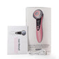 The beauty device cleans the face