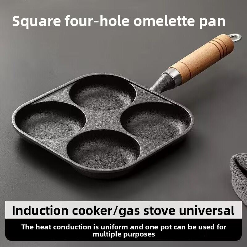 Molded flat-bottomed pan