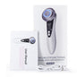 The beauty device cleans the face