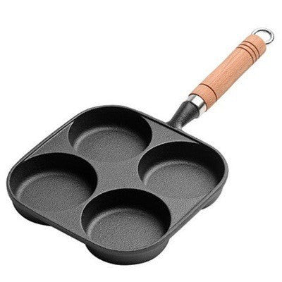 Molded flat-bottomed pan