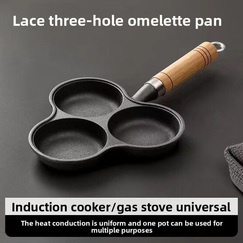 Molded flat-bottomed pan