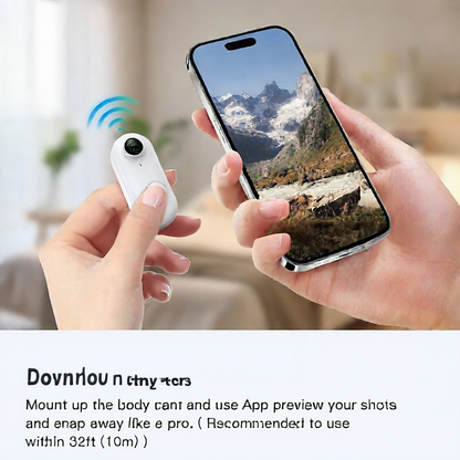 Waterproof sports camera with 4K recorder
