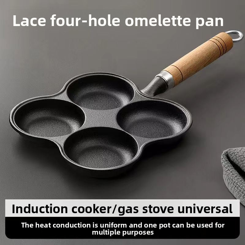 Molded flat-bottomed pan