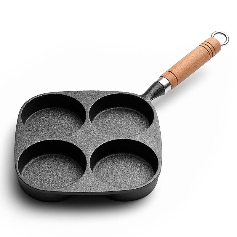 Molded flat-bottomed pan