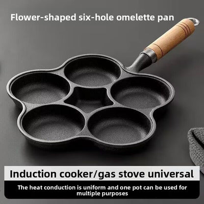 Molded flat-bottomed pan
