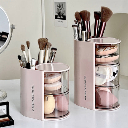 Powder puff storage box