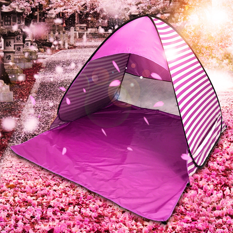 Cross-Border Amazon Tent Ready Supply Beach Tent Outdoor Automatic Quick-Opening Guangdong Zhongshan Manufacturer