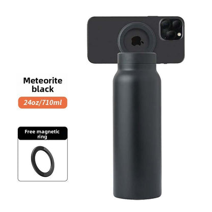 Large-capacity stainless steel magnetic insulated cup