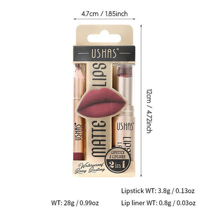 Lip liner does not stain the cup.