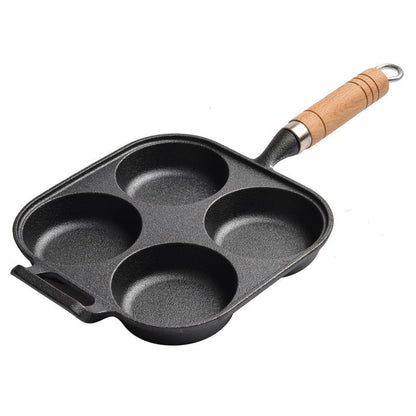 Molded flat-bottomed pan