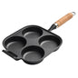 Molded flat-bottomed pan