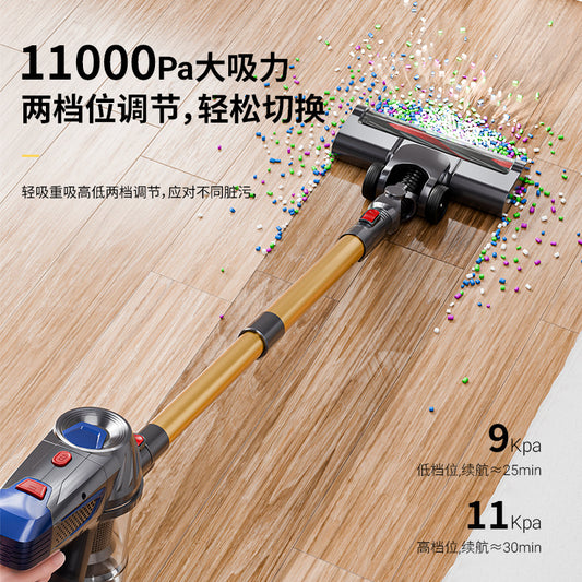 Cross-border Hot Sale Vacuum Cleaner Household Wireless Small Large Suction High Power Handheld Powerful Mite Removal Brush Integrated Vacuum Cleaner