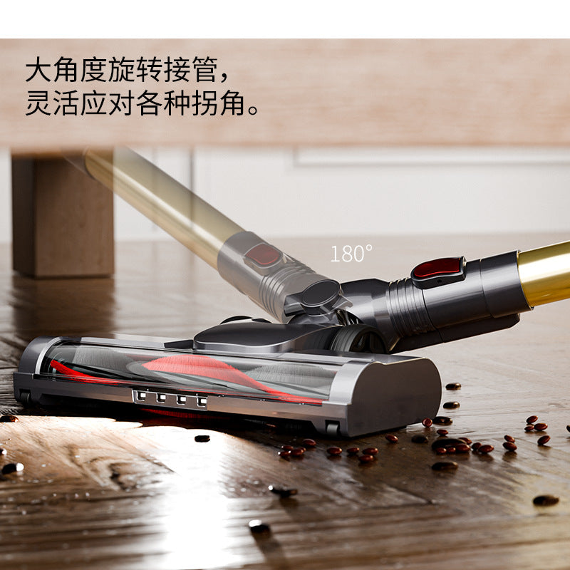 Cross-border Hot Sale Vacuum Cleaner Household Wireless Small Large Suction High Power Handheld Powerful Mite Removal Brush Integrated Vacuum Cleaner