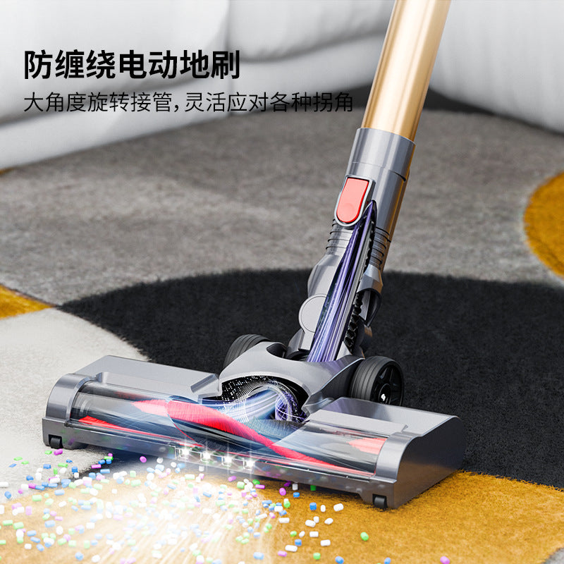 Cross-border Hot Sale Vacuum Cleaner Household Wireless Small Large Suction High Power Handheld Powerful Mite Removal Brush Integrated Vacuum Cleaner