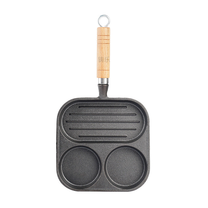 Molded flat-bottomed pan