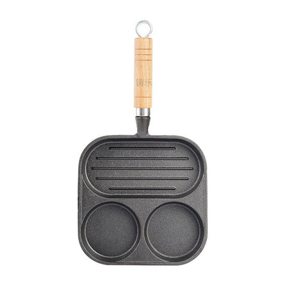 Molded flat-bottomed pan