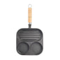 Molded flat-bottomed pan