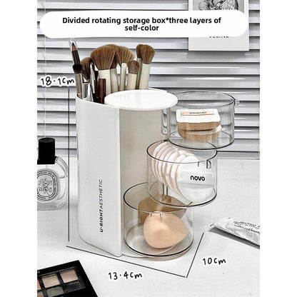 Powder puff storage box