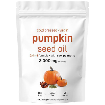 Pumpkin Seed Oil Soft Capsules 300 Count