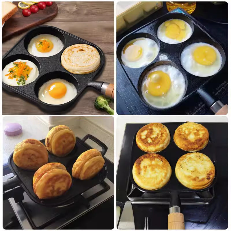 Molded flat-bottomed pan