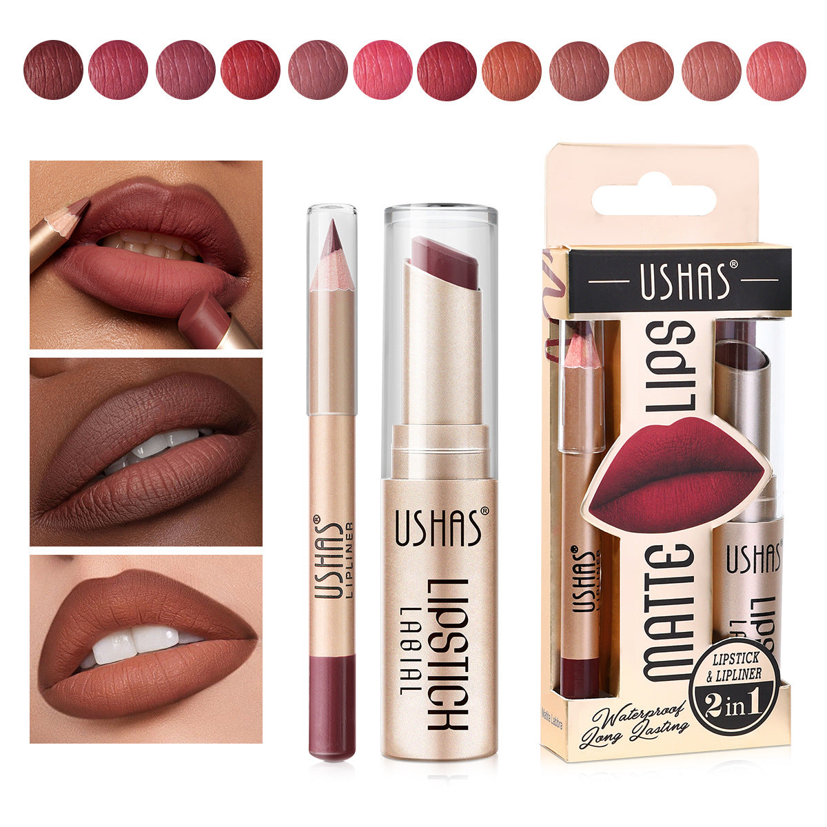 Lip liner does not stain the cup.